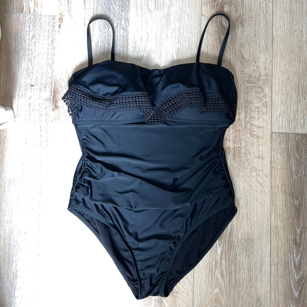 Kona Sol Ruffle One Piece Swimsuit